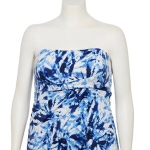 EVRI Print Bandeau One Piece Swimsuit